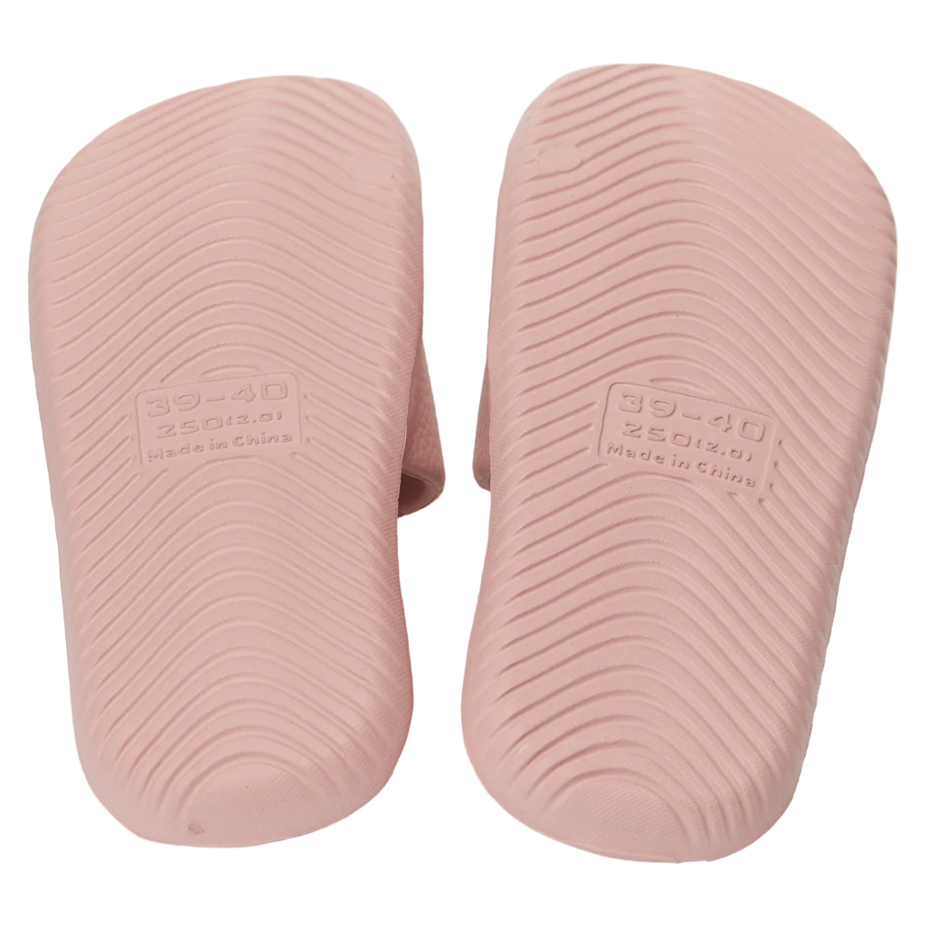 Leichte Damen Badeslipper für Alltag und Bad (Rosa, Größe 37-38)