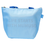Lunch Bag aus Oxford-Stoff mit Aluminiumfolie, isoliert (Blau)