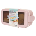 2-teilige Lunchbox aus Polypropylen, 1400 ml (Rosa)