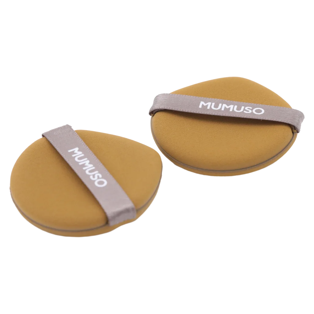 2-teiliges Make-up Schwamm Set aus Polyurethan für Foundation & Puder (Braun)