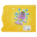 Malbuch mit 3D-Augen und Tier-/Frucht-Design für Kinder (Lila/Gelb/Rot/Grün)