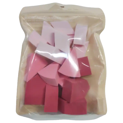 18-teiliges Polyurethan Make-up Schwämme Set, verschiedene Formen (Rosa/Hellrosa/Dunkelrosa)