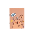 Notizbuch mit Capybara-Design, 82×120 mm (Mehrfarbig)