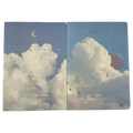B5 Notizbuch mit Wolken-Design, liniertes Schreibheft (Blau/Mehrfarbig)