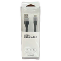 Micro-USB-Kabel aus Nylon, 1 m (Silber)