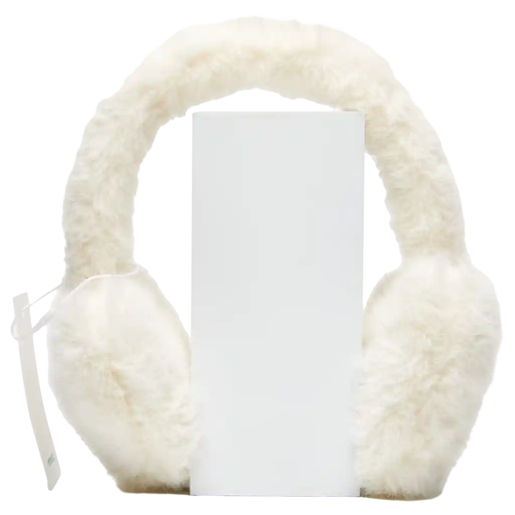 Flauschige Ohrenschützer für Erwachsene, leicht und warm (Weiß)