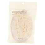 Peeling-Pad mit Badeschwamm zur Körperreinigung (Beige)