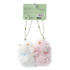 2-teiliges Plüsch-Anhänger-Set mit Schaf-Design, Magnetfunktion (Weiß/Rosa)