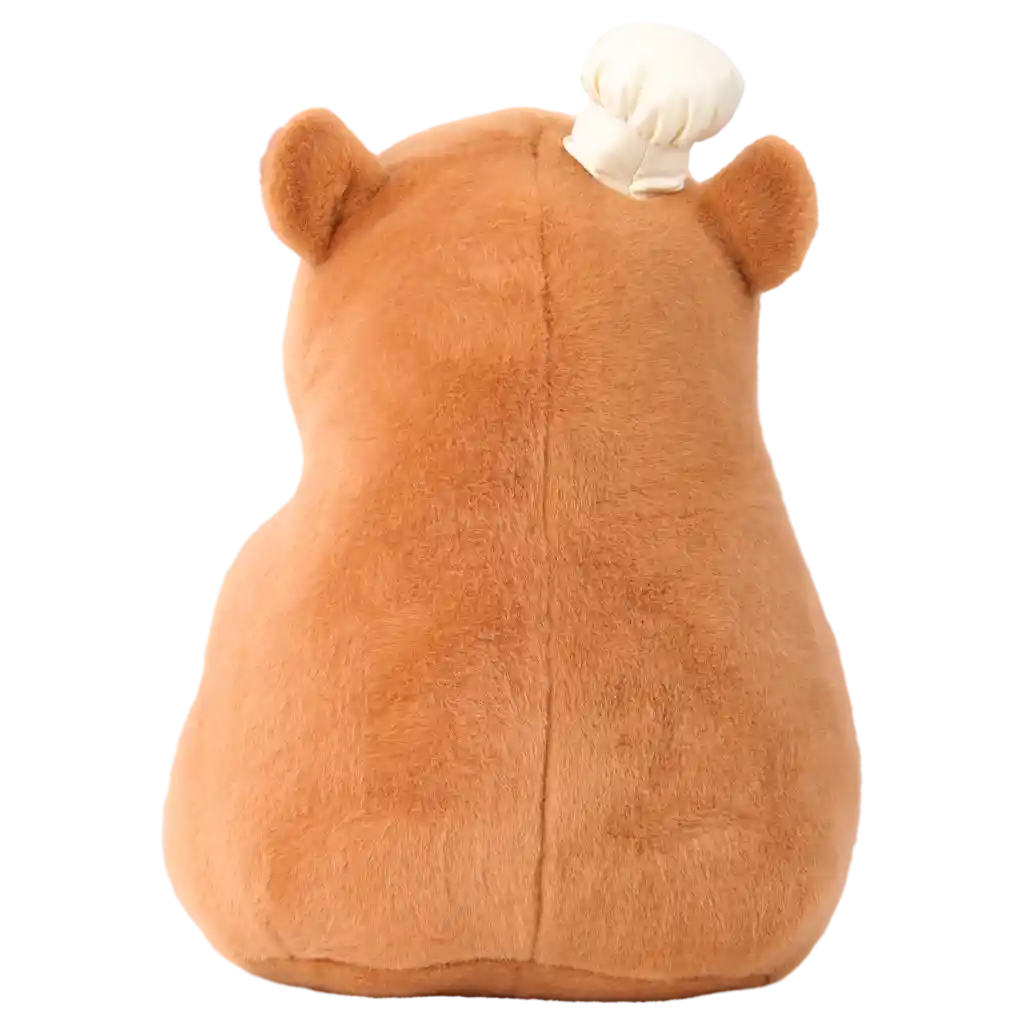 Plüschtier Capybara mit Toast-Design, 35 cm (Braun)