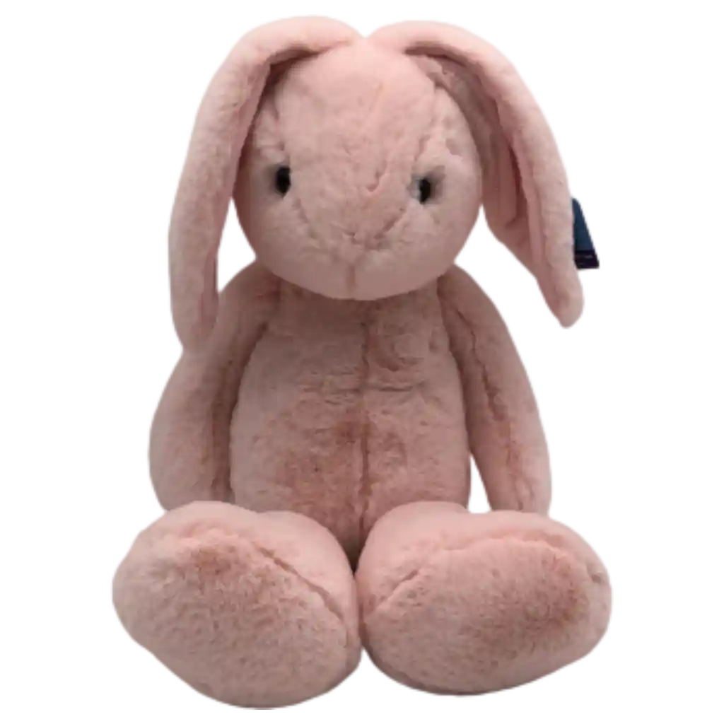 Plüschtier Hase mit langen Beinen, klassisches Design (Rosa)