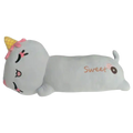 Kuscheltier Kissen Katze mit Eis-Design, 110 cm (Grau)