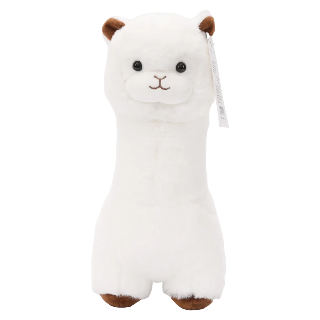 Plüschtier Alpaka, 30 cm, aus Polyester (Weiß)