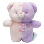 Plüschtier Bär, 25 cm mit Dual-Color-Design (Schwarz/Beige/Lila)