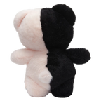 Plüschtier Bär, 25 cm mit Dual-Color-Design (Schwarz/Beige/Lila)