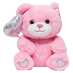 Plüschtier Bär mit Herz-Design, 25 cm (Rosa)