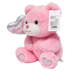 Plüschtier Bär mit Herz-Design, 25 cm (Rosa)