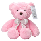 Plüschtier Bär mit Schleife, 35 cm (Rosa)