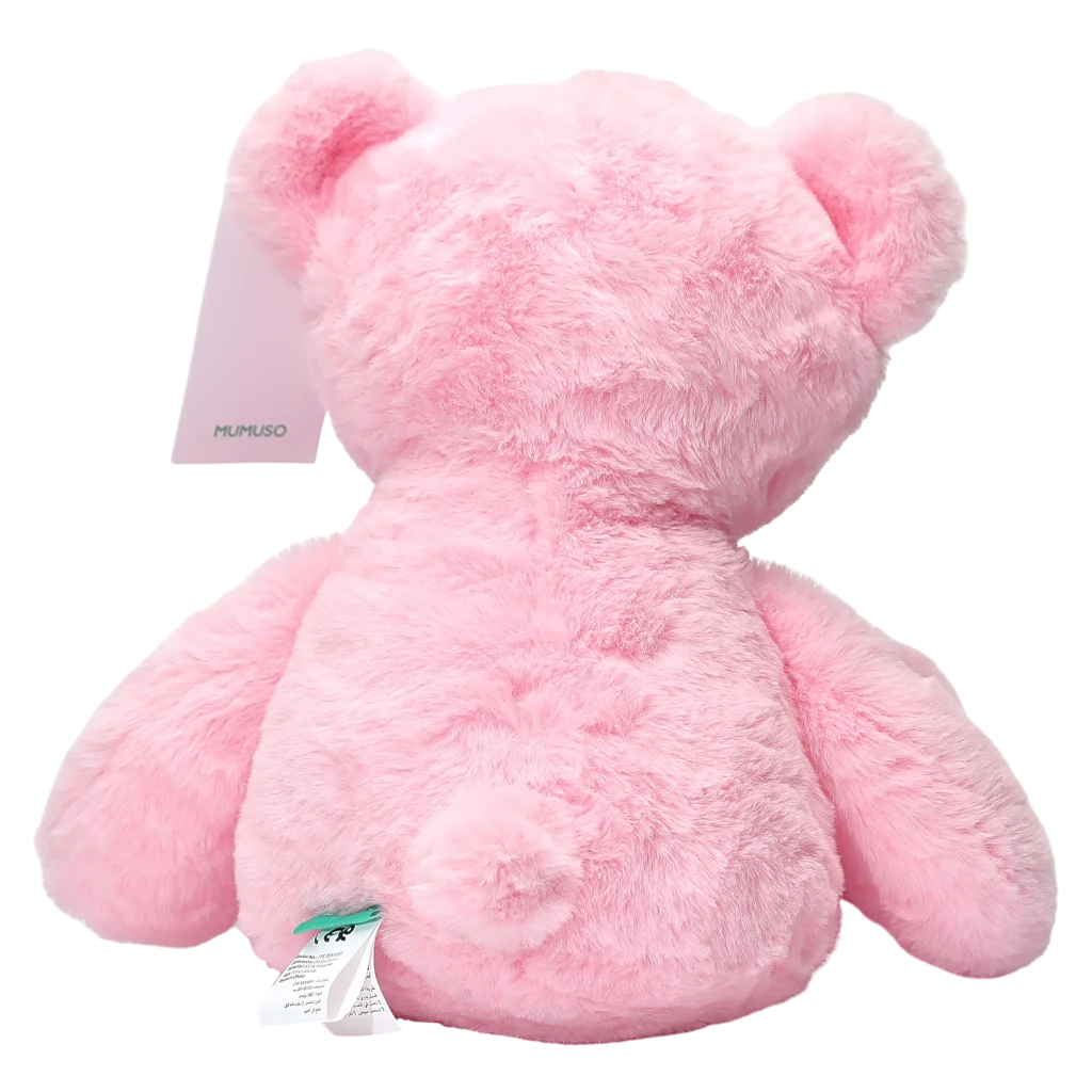 Plüschtier Bär mit Schleife, 35 cm (Rosa)