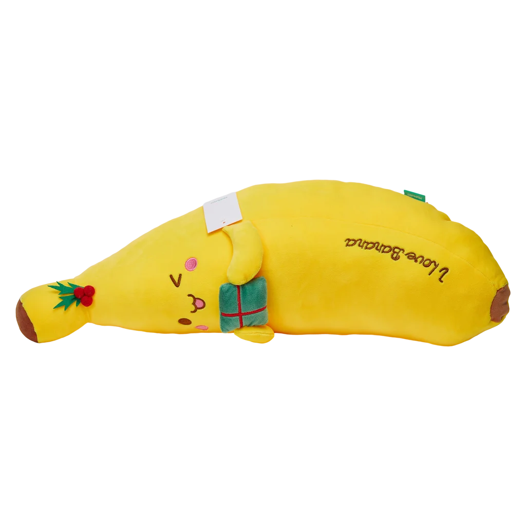 Plüschtier Banane, 60 cm, mit Cartoon-Design (Gelb)