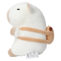 Plüschtier Capybara-Design, 35 cm (Weiß/Braun)