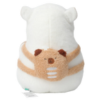 Plüschtier Capybara-Design, 35 cm (Weiß/Braun)