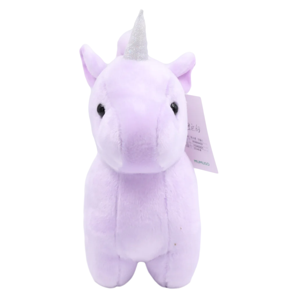 Plüschtier Einhorn, 25 cm aus Sailor-Velours mit Einhorn-Design (Lila)