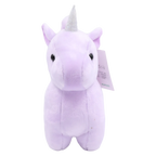 Plüschtier Einhorn, 25 cm aus Sailor-Velours mit Einhorn-Design (Lila)