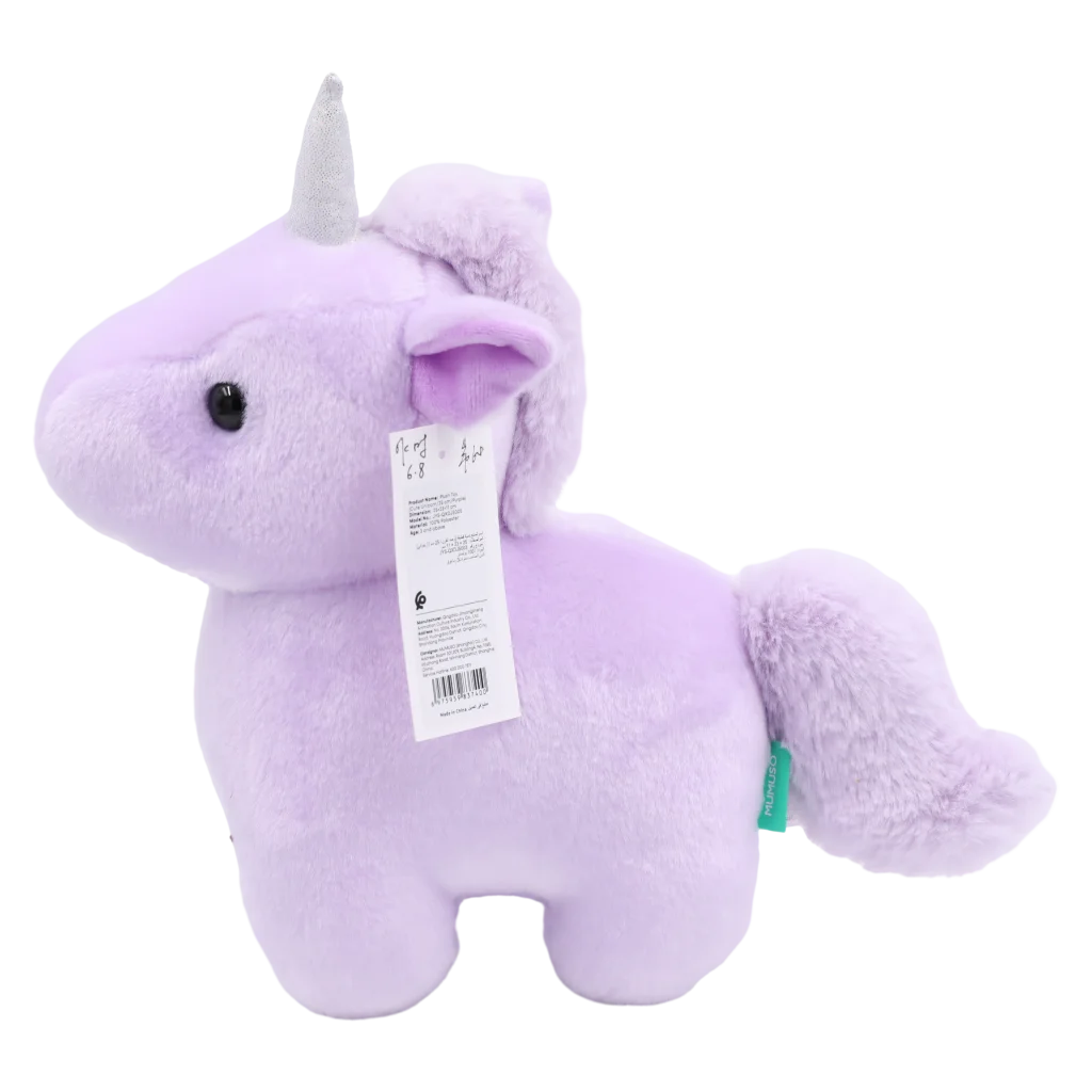 Plüschtier Einhorn, 25 cm aus Sailor-Velours mit Einhorn-Design (Lila)