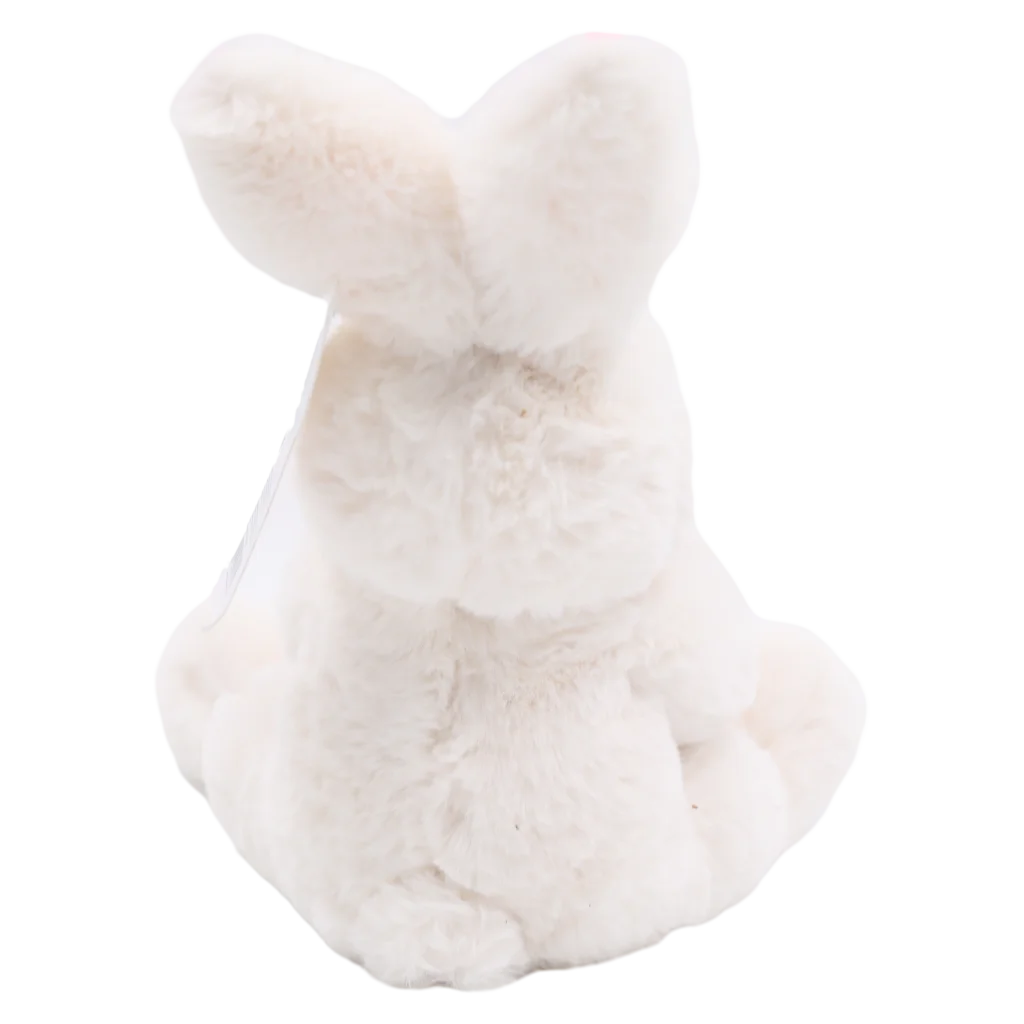 Plüschtier Hase mit Karotten-Design, 28 cm (Weiß)