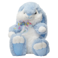 Plüschtier Hase mit Schleife, 28 cm (Blau/Weiß) für Kinder