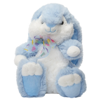 Plüschtier Hase mit Schleife, 28 cm (Blau/Weiß) für Kinder