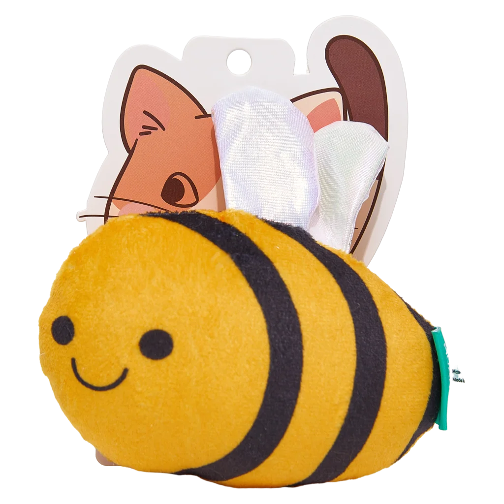 Plüschtier für Haustiere, Bienen-Design aus Polyester (Gelb/Schwarz)