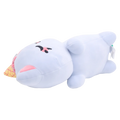 Plüschtier Katze als Kissen, 35 cm mit Eiscreme-Design (Blau)