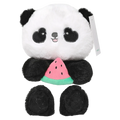 Plüschtier Panda, 30 cm, mit Wassermelonen-Design (Schwarz/Weiß)