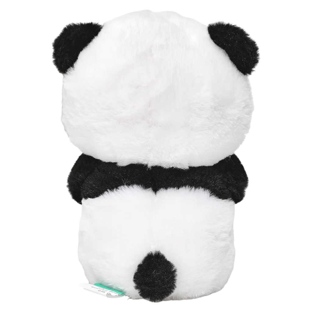 Plüschtier Panda mit Bambus-Design, 30 cm (Schwarz/Weiß)