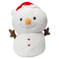 Plüschtier Schneemann, 25 cm (Weiß/Rot)