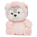 Plüschtier mit Schweinchen-Design, 23 cm (Rosa)