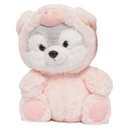 Plüschtier mit Schweinchen-Design, 23 cm (Rosa)