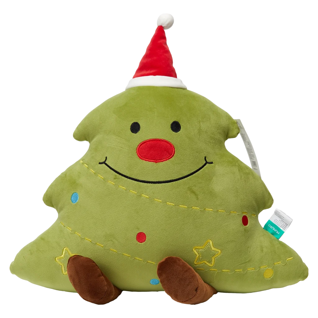 Plüschtier Weihnachtsbaum, 45 cm mit Weihnachts-Design (Mehrfarbig)