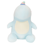 Plüschtier Einhorn-Dinosaurier mit Regenbogen-Design (Blau/Pastell)