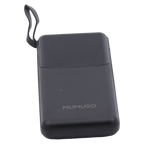 Portable Powerbank mit integrierten Kabeln, 10.000 mAh (Schwarz)