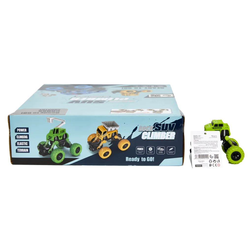 Pull-Back-Monstertruck-Spielzeug für Kinder, Rückziehauto (Grün)