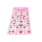 PVC-Foliensticker mit Herz- und Schleifen-Design (Rosa/Lila/Pink/Blau)