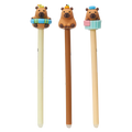 Radierbarer Gelstift mit Capybara-Design (Beige/Braun/Blau/Gelb)
