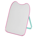 Schminkspiegel mit Katzenohren-Design aus ABS/Glas (Pink)