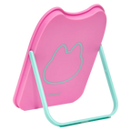 Schminkspiegel mit Katzenohren-Design aus ABS/Glas (Pink)