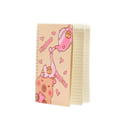 Spiral-Notizbuch A5 mit Capybara-Design, 145 × 210 mm (Beige)