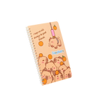 Spiral-Notizbuch A5 mit Capybara-Design, 145 × 210 mm (Beige)