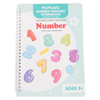 Spiralgebundenes Zahlen-Übungsbuch A4 für Kinder ab 3 Jahren (Mehrfarbig)