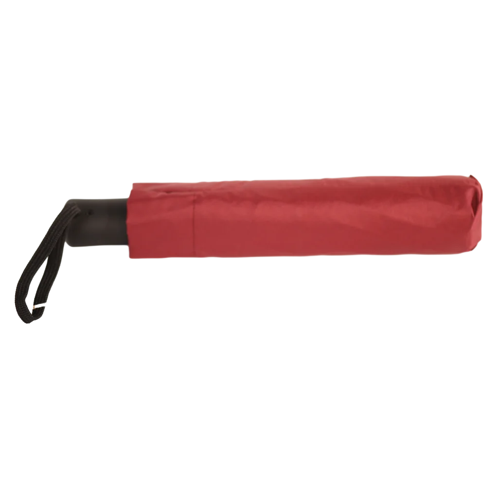 Taschenschirm mit Automatikfunktion, kompakt (Weinrot)